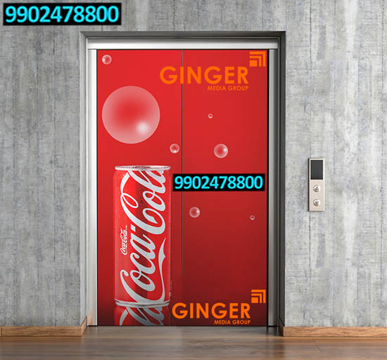 Lift Branding in Jaipur for Coca-cola