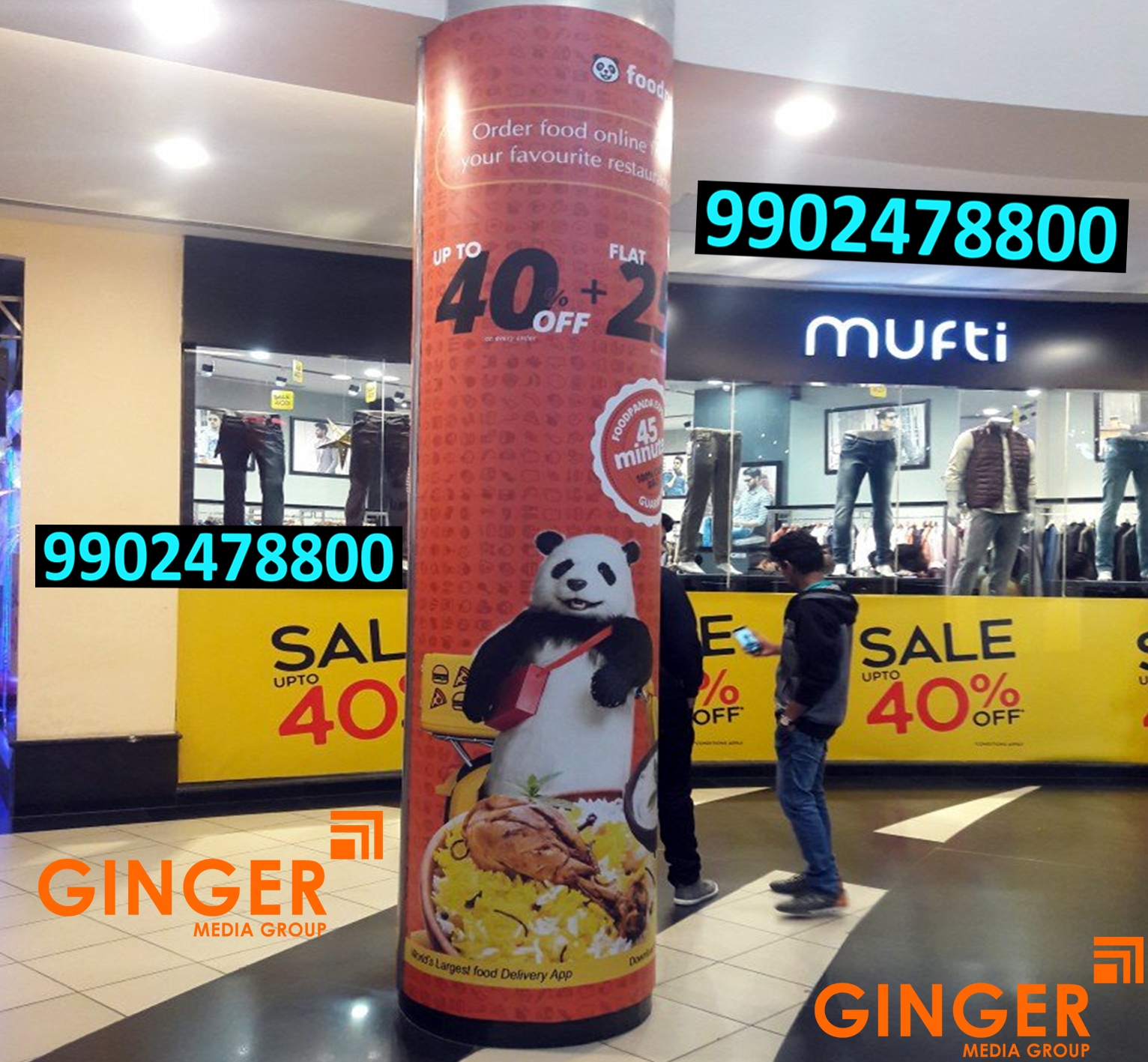mall branding food panda