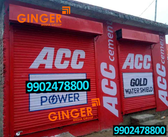 Shop Shutter Painting in Agra for ACC Cement