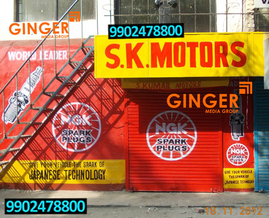 shop painting branding chennai sk motors