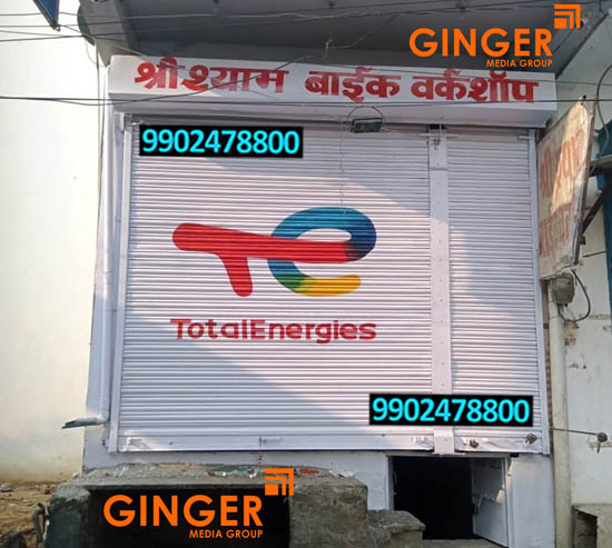Shop Shutter Painting in Hyderabad for Total energies