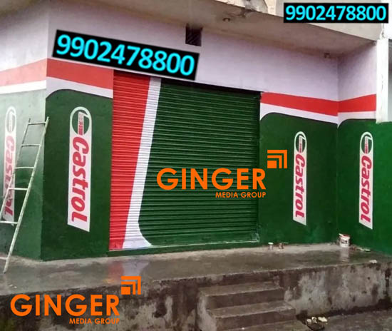 Shop Shutter Painting in Jaipur for Castrol