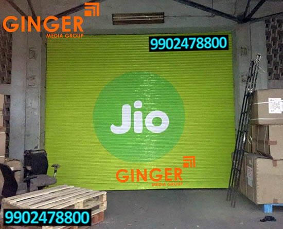 Shop Shutter Painting in Jaipur for Jio