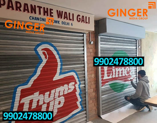 Shop Shutter Painting in Jaipur for Thums up