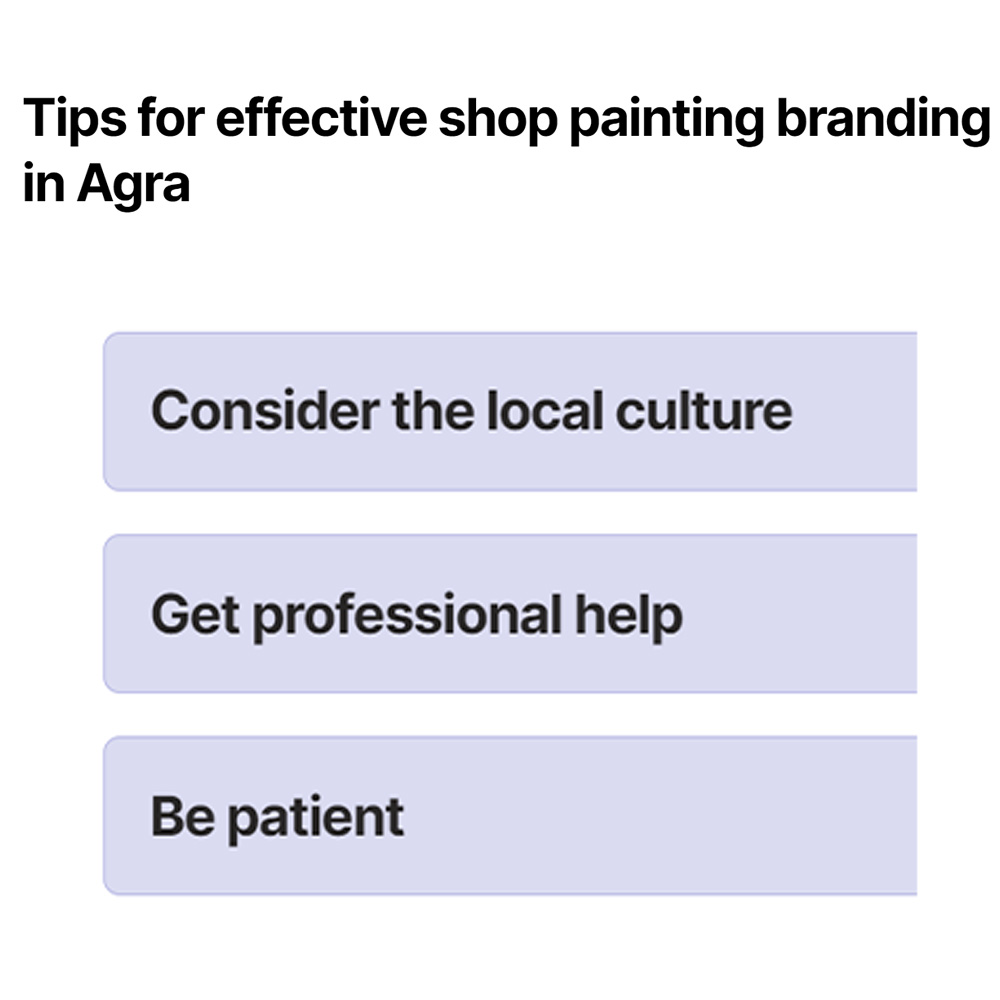 tips for effective shop painting in agra