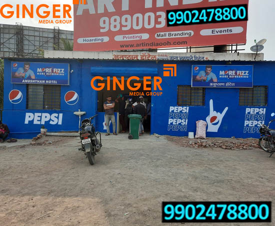 wall painting branding agra pepsi