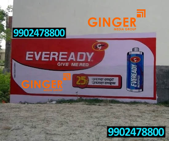 wall painting branding lucknow eveready