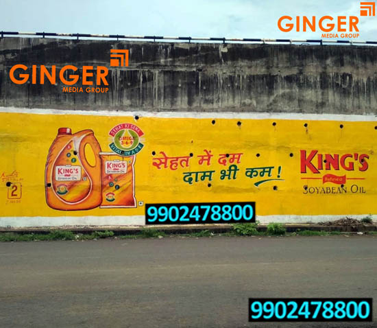 wall painting branding lucknow kings