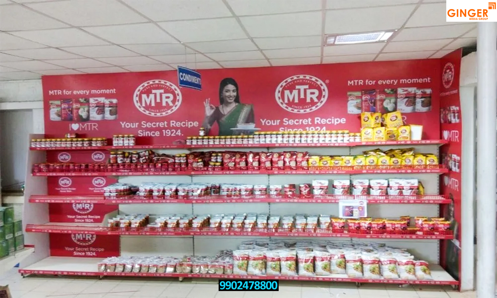 In Shop Branding in Bangalore for MTR brand