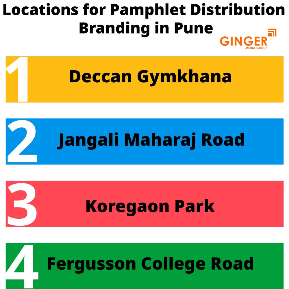 locations for pamphlet distribution branding in pune