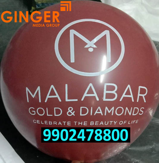 Balloon Advertising in Delhi for Malabar Gold & Diamonds