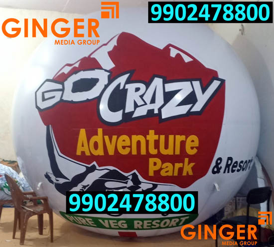 Balloon Advertising in Lucknow for Go Crazy Adventure park