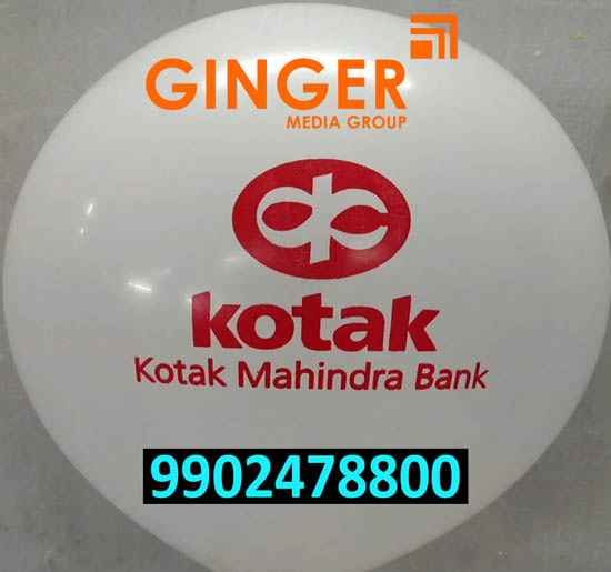 Balloon Advertising in Lucknow for Kotak Mahindra bank