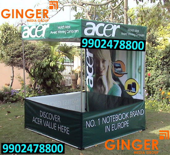 canopy and promo table branding agra acer