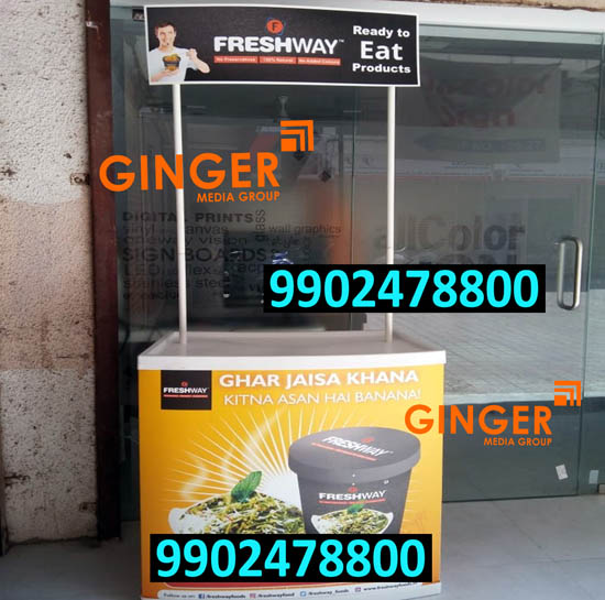canopy and promo table branding agra freshway