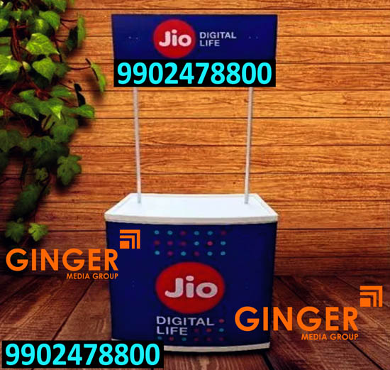 canopy and promo table branding agra jio55