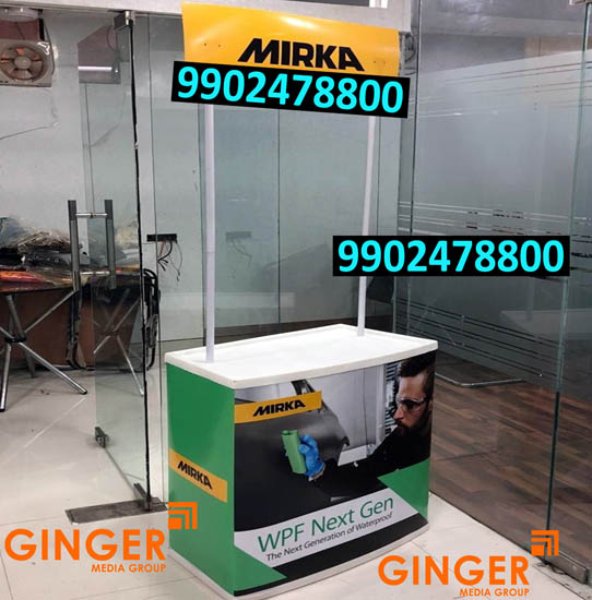canopy and promo table branding agra mirka11