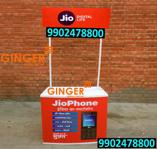 Promo Tables and Canopy Advertising in Bangalore for Jio digital life