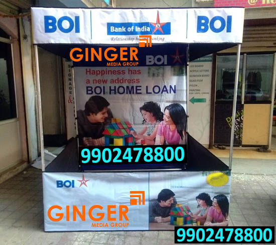 canopy and promo table branding chennai bank of india