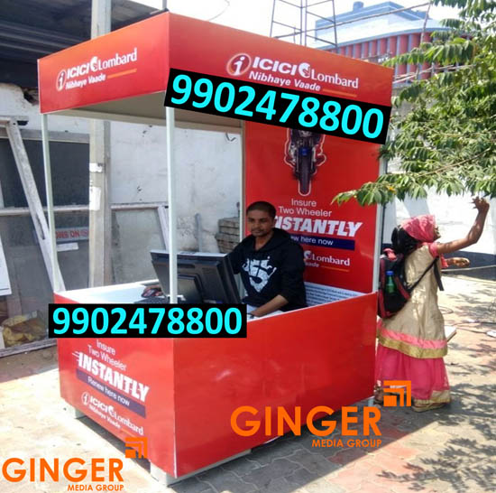 canopy and promo table branding jaipur icici