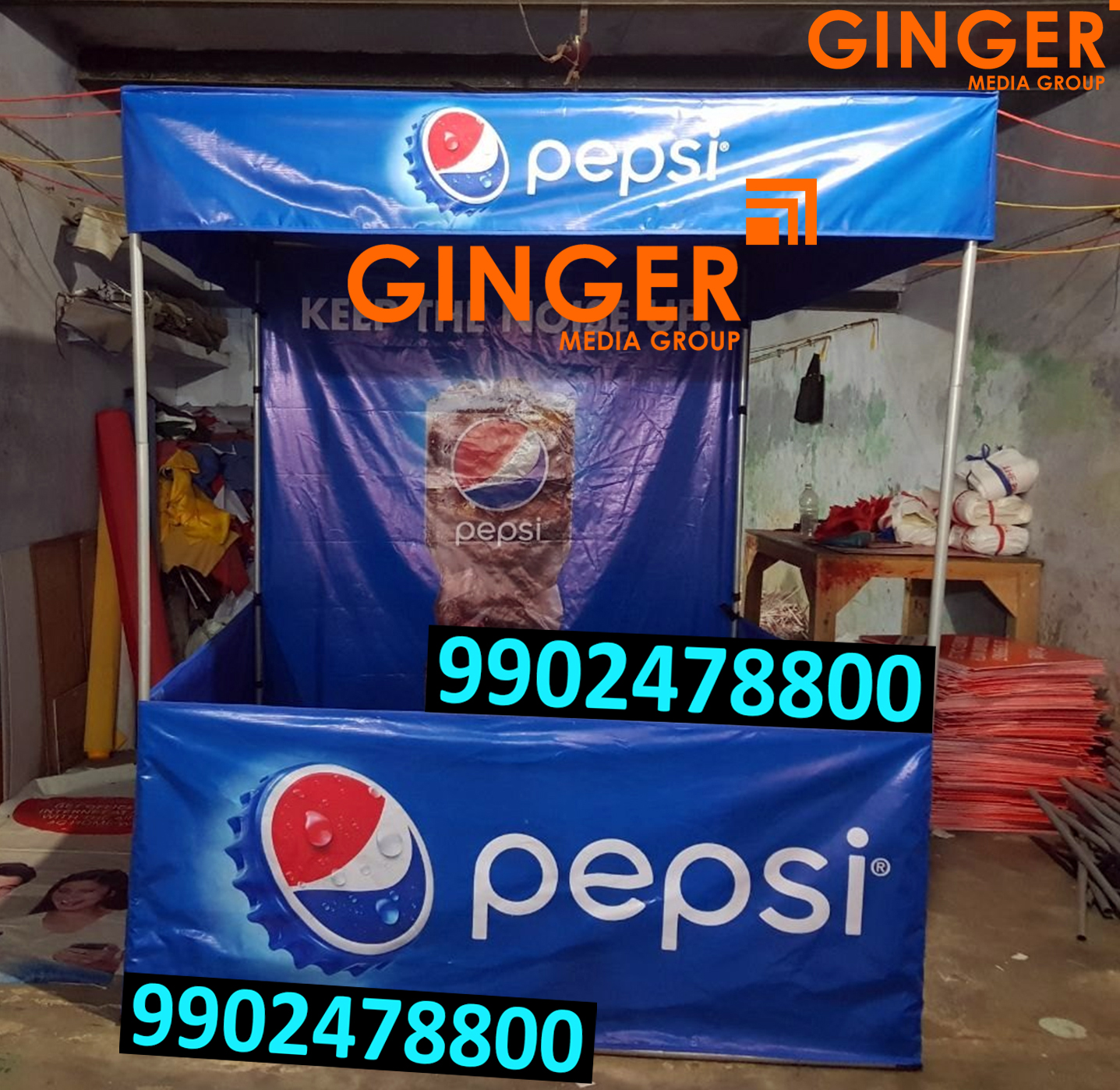 canopy and promo table branding jaipur pepsi