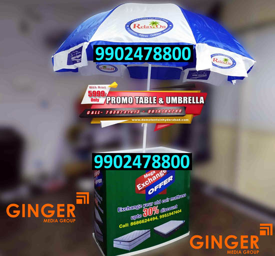 canopy and promo table branding lucknow relaxion