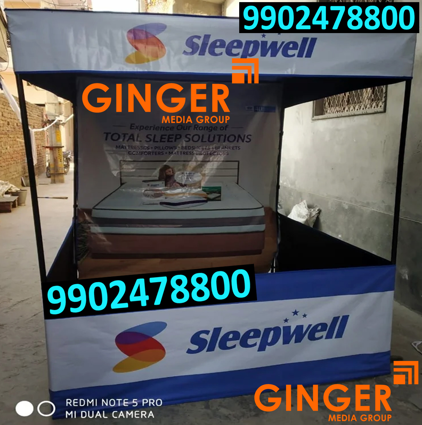 canopy and promo table branding lucknow sleepwell