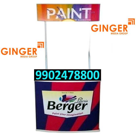 canopy and promo table branding mumbai berger
