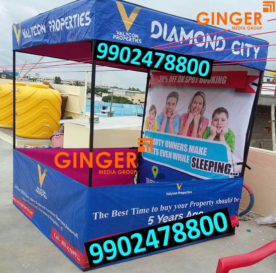 canopy and promo table branding mumbai diamond city