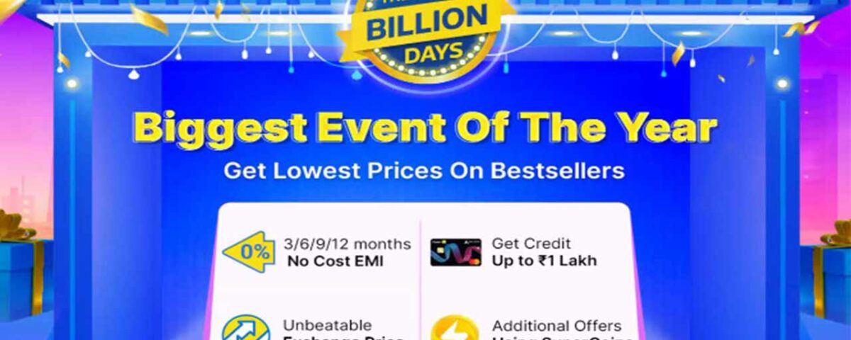An image showing Flipkart Big Billion Days as a biggest event of the year.