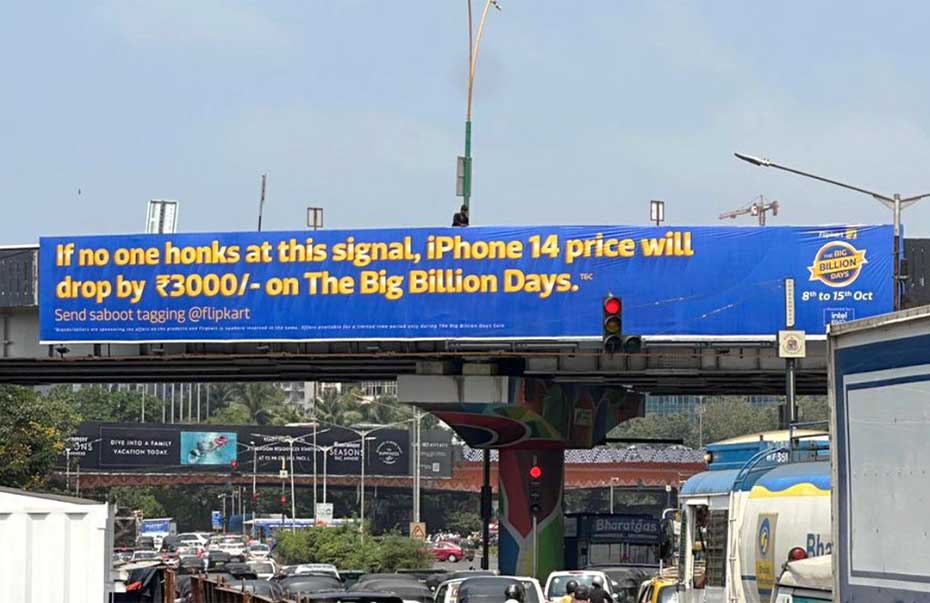 An image showing Flipkart Big Billion Days campaign.
