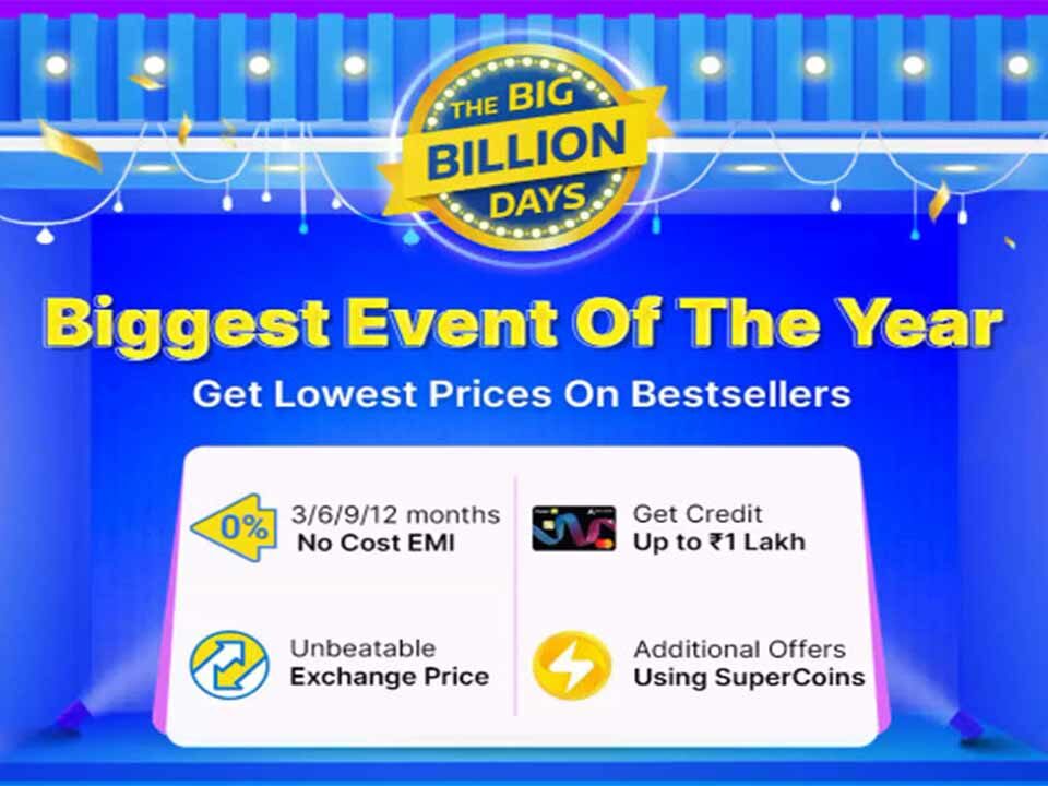 An image showing Flipkart Big Billion Days as a biggest event of the year.