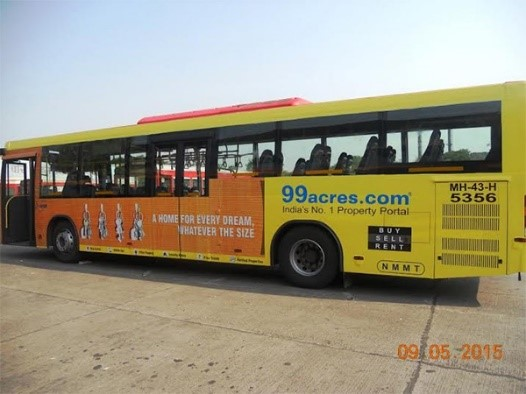  A 99acres bus branding campaign 


