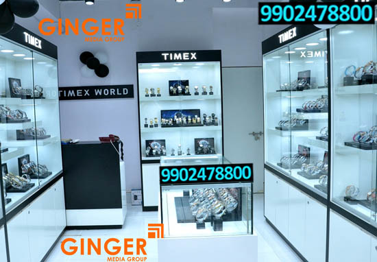 in shop branding bangalore timex
