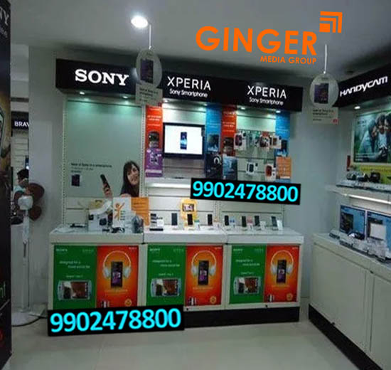 in shop branding mumbai sony
