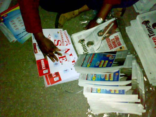 Using of Pamphlets advertising in India
