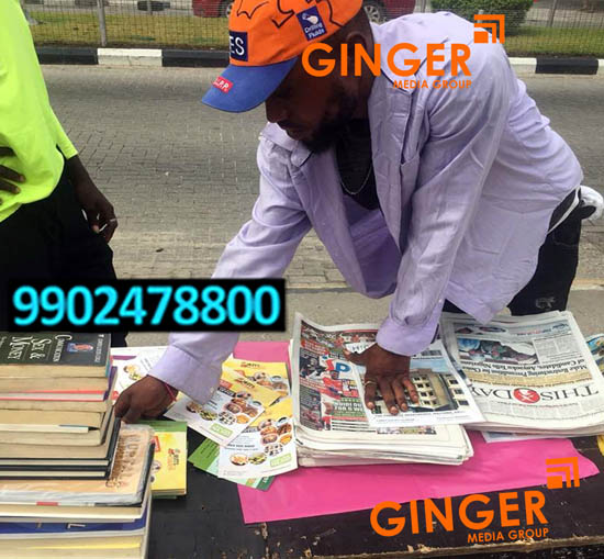 Pamphlet distribution in Jaipur