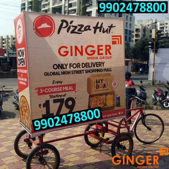 tricycle branding jaipur pizza hut
