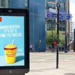 A beverage advertisement.