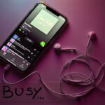 Playing music on an online platform.