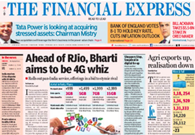 the financial express delhi newspaper
