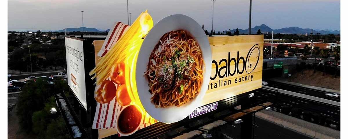 creative restaurant billboard ad