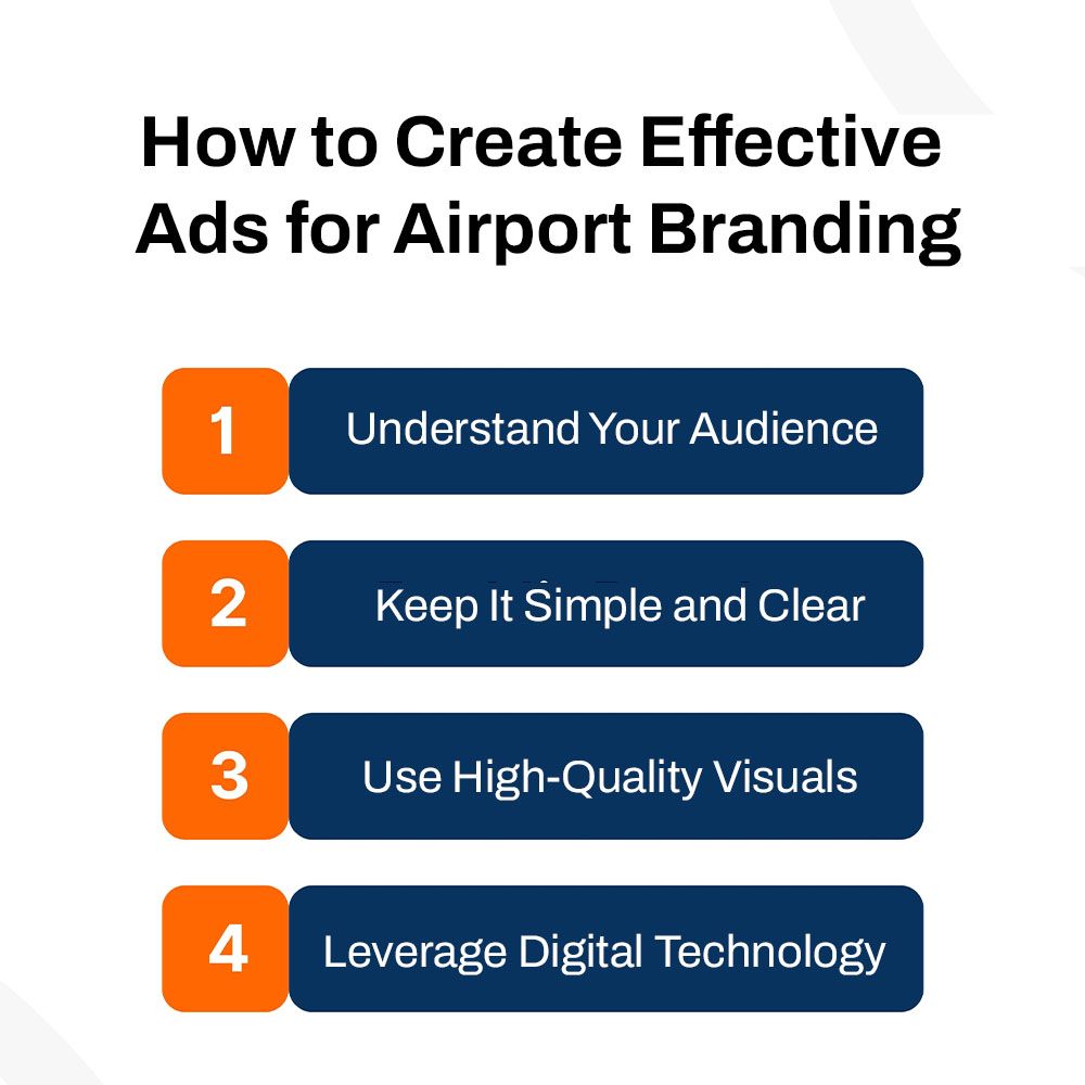 how to create effective ads for airport branding