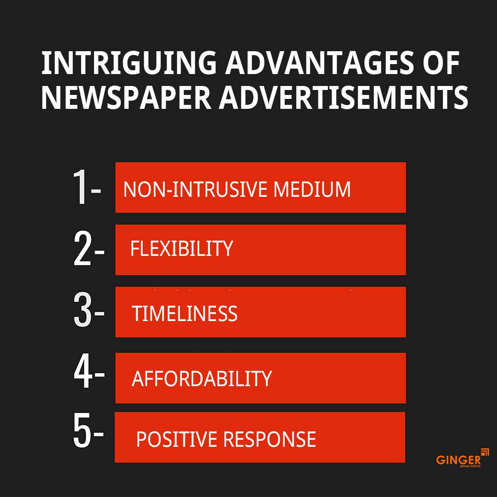 intriguing advantages of newspaper advertisements