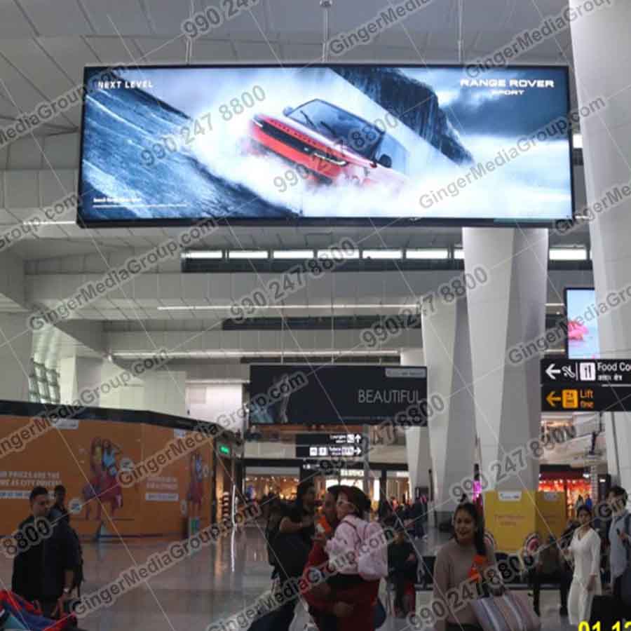 airport advertising delhi range rover