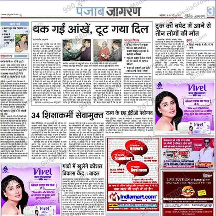 newspaper advertising delhi vivel