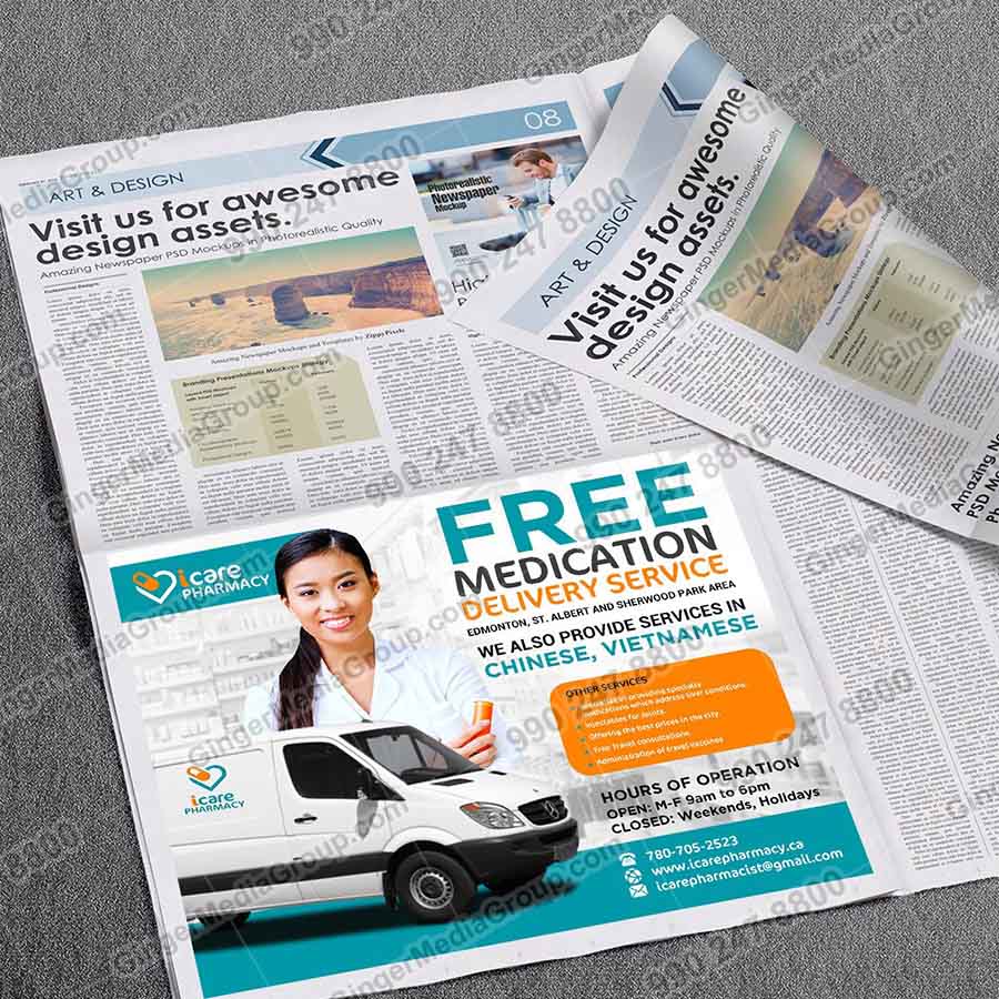 newspaper advertising hyderabad icare pharmacy