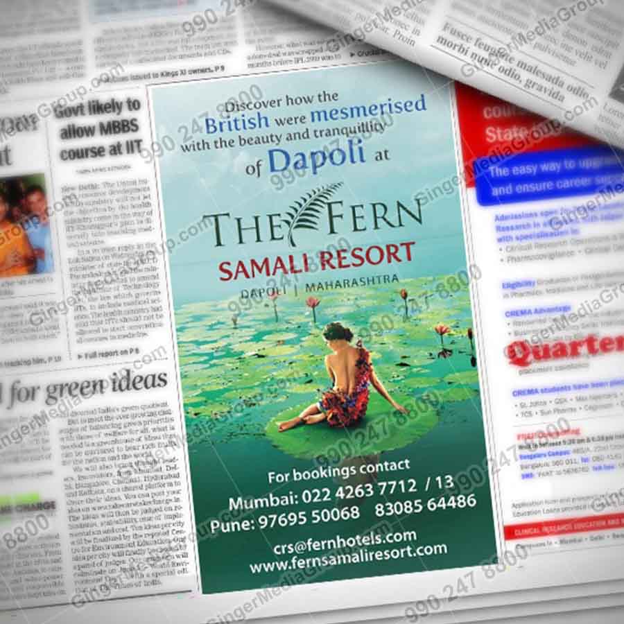 newspaper advertising kolkata the fern