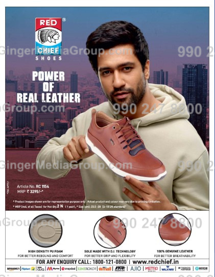Red Chief Shoes Advertising in Indigo Hello 6E Magazine