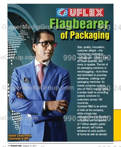 Uflex Advertising in Corporate India Magazine